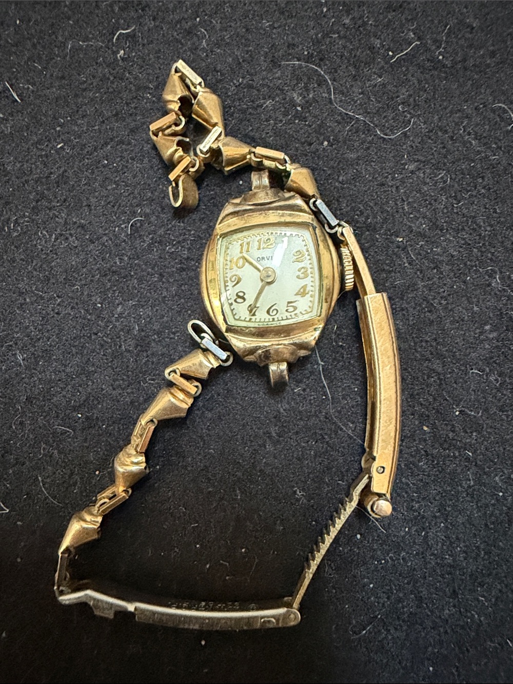 Orvis Gold Ladies Bracelet Watch